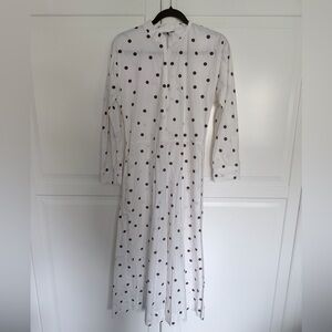 Ganni Size 36 Dress.  Some Marks.  Ptp 18 In  47 In length